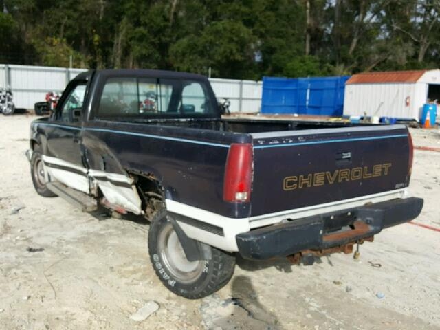 2GCFC24K2K1231739 - 1989 CHEVROLET GMT-400 C2 BLUE photo 3