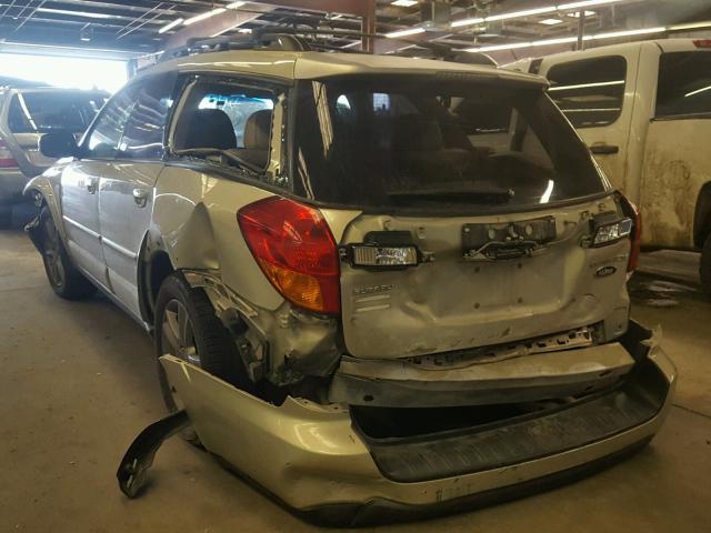 4S4BP86C154328561 - 2005 SUBARU LEGACY OUT GOLD photo 3