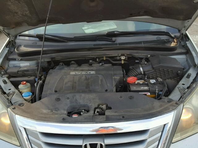 5FNRL38758B056594 - 2008 HONDA ODYSSEY EX BLUE photo 7