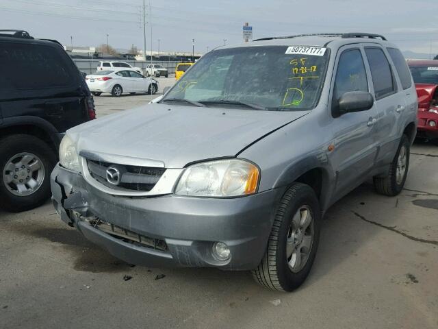 4F2YU08112KM65754 - 2002 MAZDA TRIBUTE LX GRAY photo 2