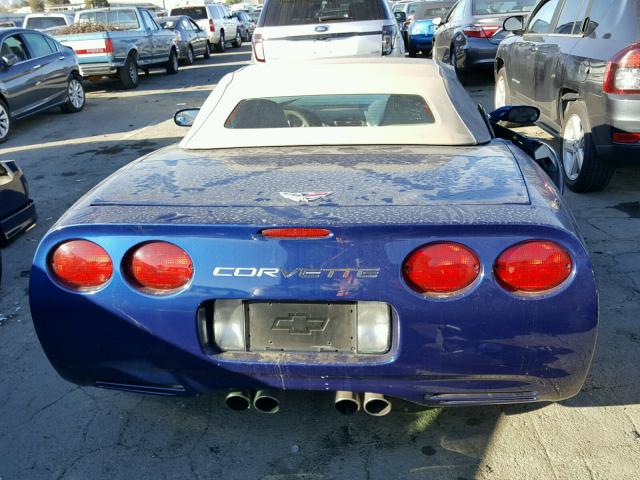 1G1YY32G845119519 - 2004 CHEVROLET CORVETTE BLUE photo 6