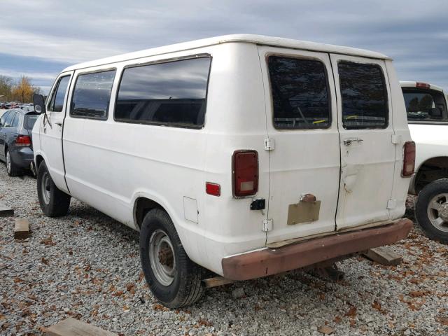 2B7KB33WXFK264712 - 1985 DODGE RAM VAN B3 WHITE photo 3