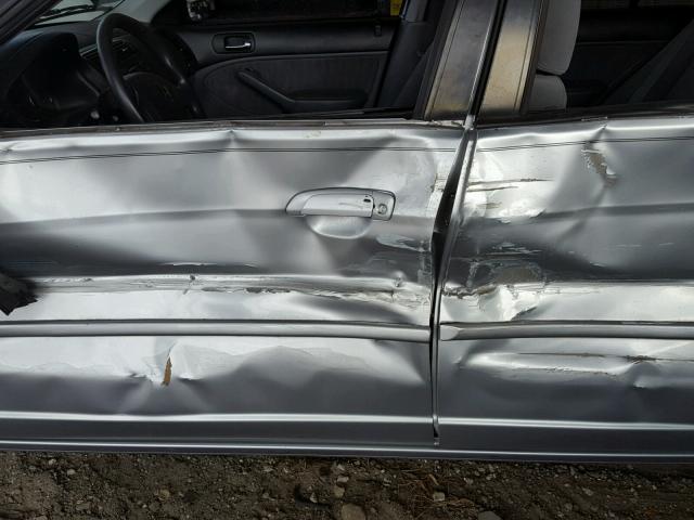 2HGES16593H618119 - 2003 HONDA CIVIC LX SILVER photo 10