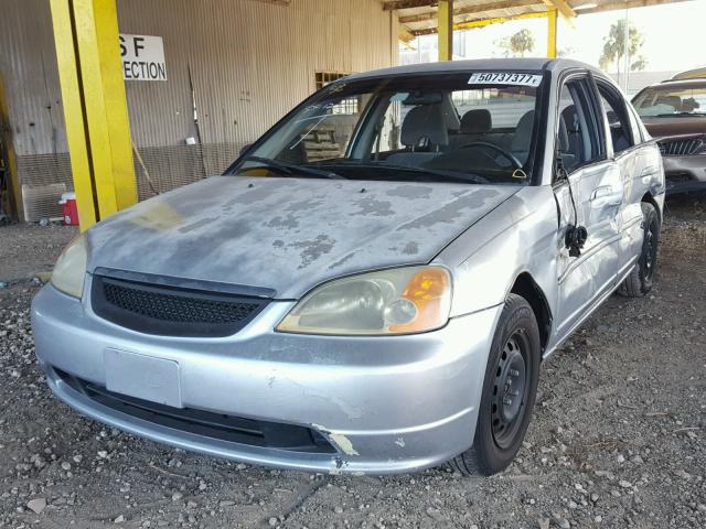 2HGES16593H618119 - 2003 HONDA CIVIC LX SILVER photo 2