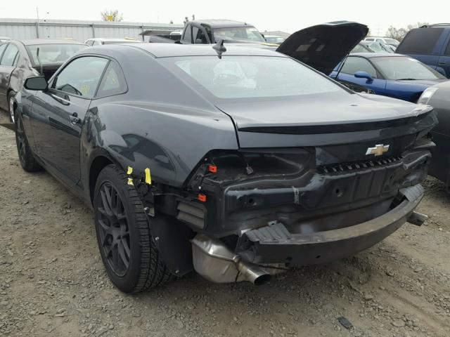 2G1FE1E34D9179703 - 2013 CHEVROLET CAMARO LS GRAY photo 3