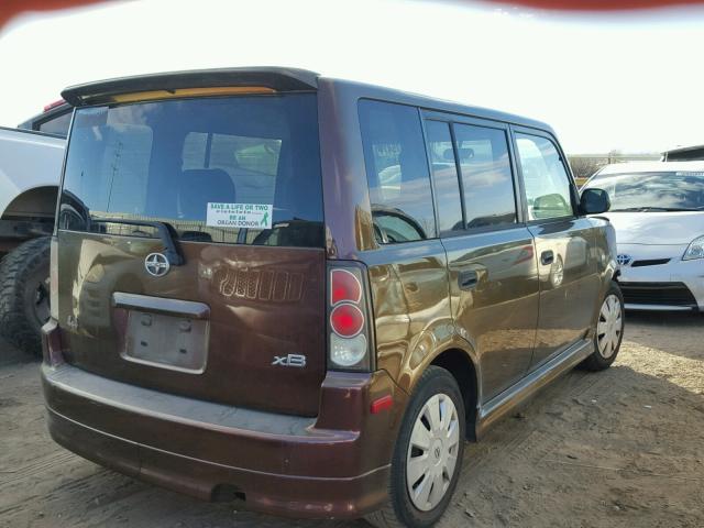 JTLKT324264123645 - 2006 TOYOTA SCION XB BROWN photo 4