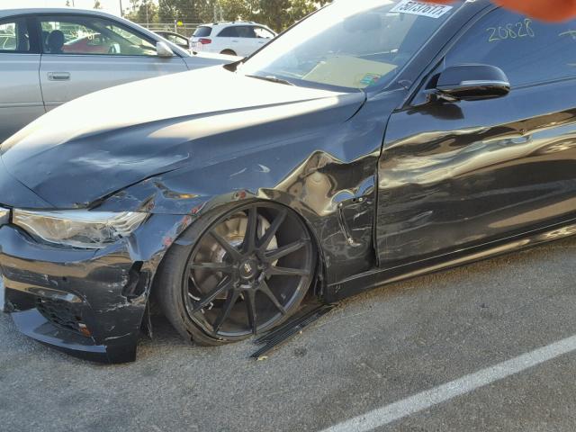 WBA3R1C50EK192352 - 2014 BMW 435 I BLACK photo 9