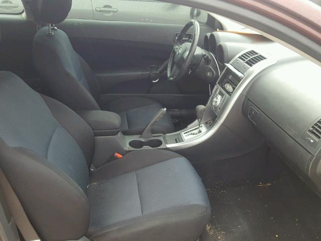 JTKDE177270190074 - 2007 TOYOTA SCION TC 栗色 照片 5