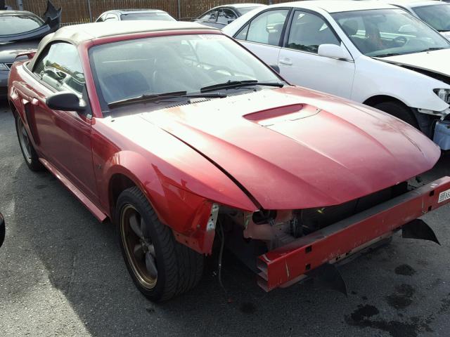 1FAFP45XX1F258310 - 2001 FORD MUSTANG GT RED photo 1