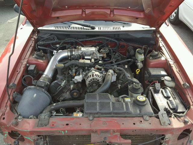 1FAFP45XX1F258310 - 2001 FORD MUSTANG GT RED photo 7