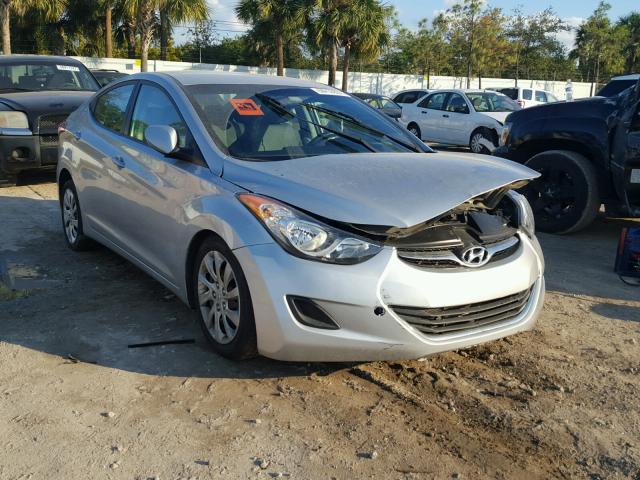 5NPDH4AEXDH191060 - 2013 HYUNDAI ELANTRA GL SILVER photo 1