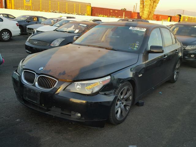 WBANB53517CP05707 - 2007 BMW 550 I BLACK photo 2