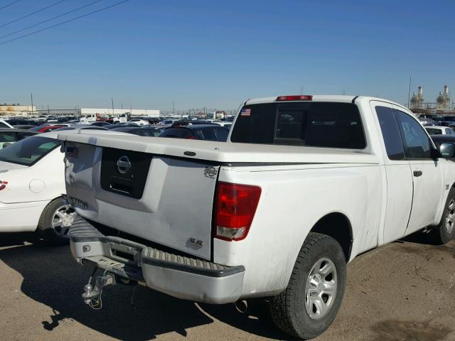 1N6AA06A94N539465 - 2004 NISSAN TITAN XE WHITE photo 4