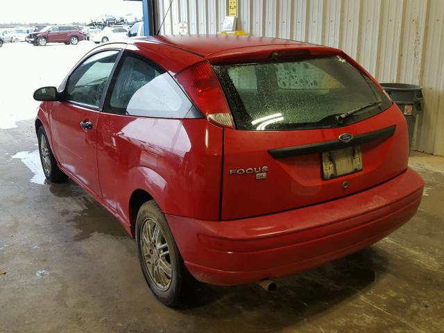 1FAFP31N17W155820 - 2007 FORD FOCUS ZX3 RED photo 3