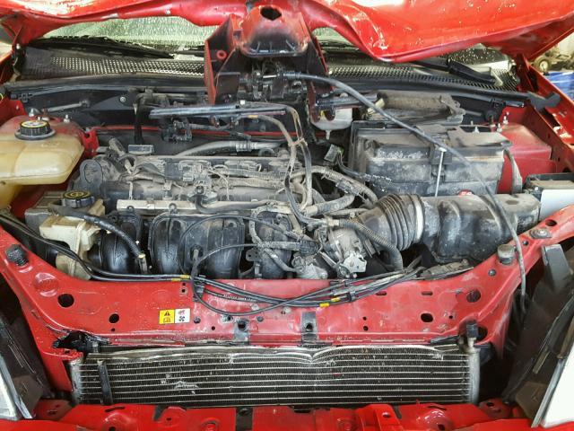 1FAFP31N17W155820 - 2007 FORD FOCUS ZX3 RED photo 7