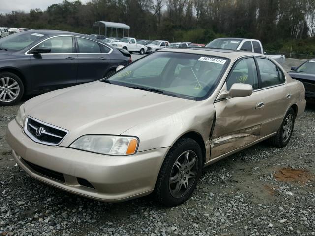 19UUA5663YA043522 - 2000 ACURA 3.2TL GOLD photo 2