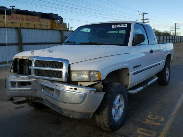 3B7HF13Z8YG160524 - 2000 DODGE RAM 1500 WHITE photo 2