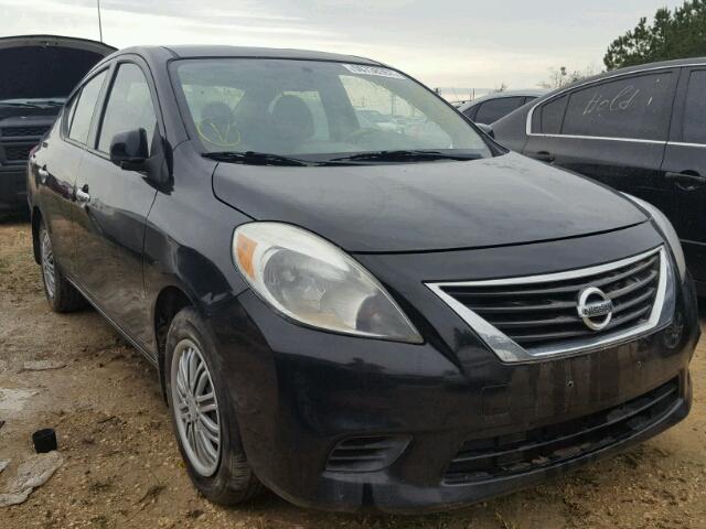 3N1CN7AP1EL801360 - 2014 NISSAN VERSA BLACK photo 1