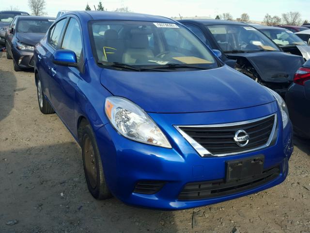 3N1CN7APXDL821394 - 2013 NISSAN VERSA S BLUE photo 1