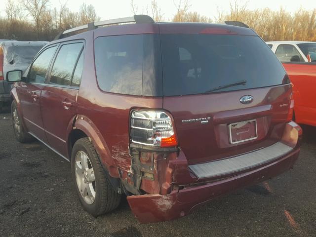 1FMDK06135GA76320 - 2005 FORD FREESTYLE MAROON photo 3