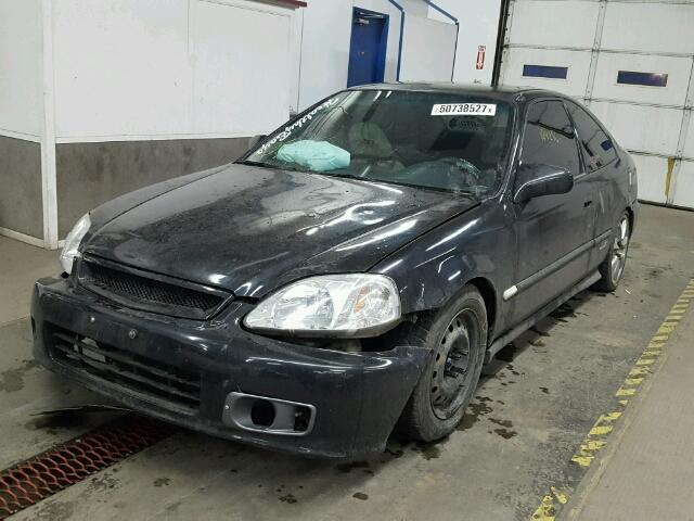 1HGEJ6122TL059853 - 1996 HONDA CIVIC DX BLACK photo 2