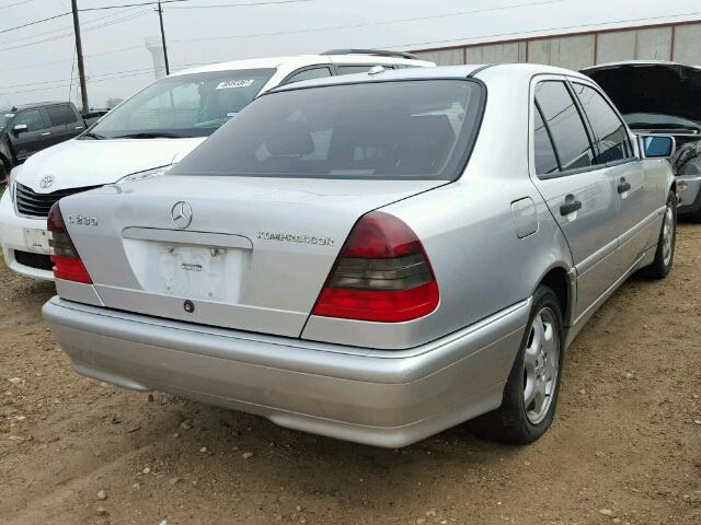 WDBHA24G1YA834074 - 2000 MERCEDES-BENZ C 230 SILVER photo 4