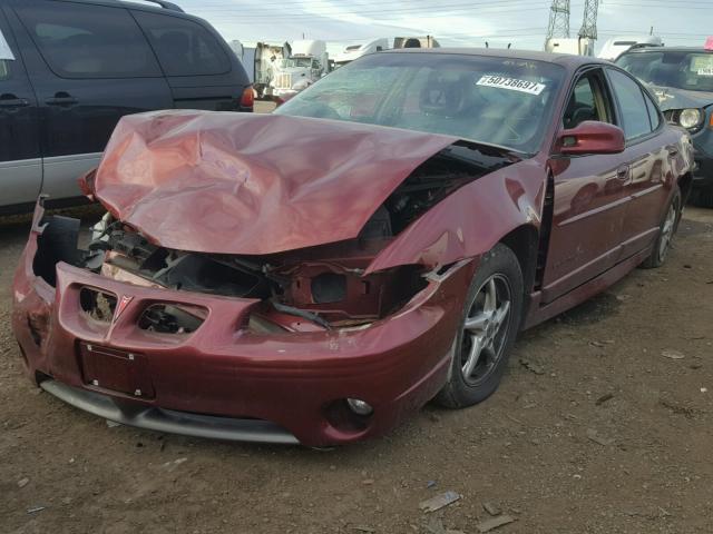 1G2WP52K5YF338198 - 2000 PONTIAC GRAND PRIX MAROON photo 2