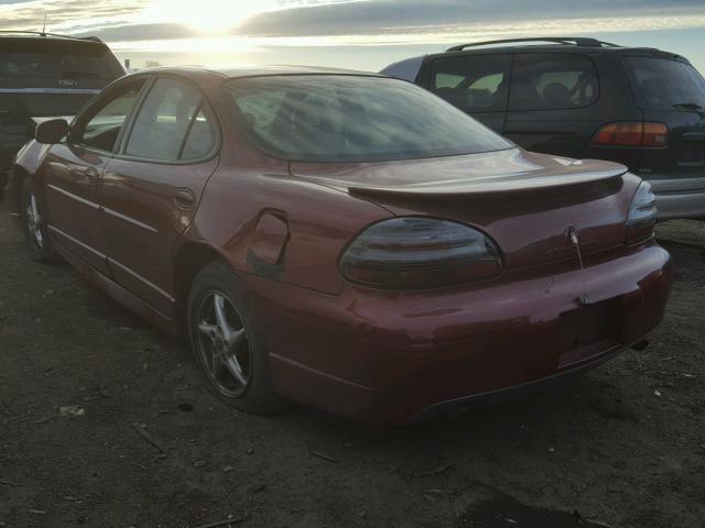 1G2WP52K5YF338198 - 2000 PONTIAC GRAND PRIX MAROON photo 3