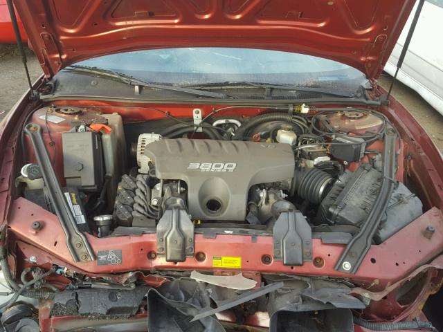 1G2WP52K5YF338198 - 2000 PONTIAC GRAND PRIX MAROON photo 7