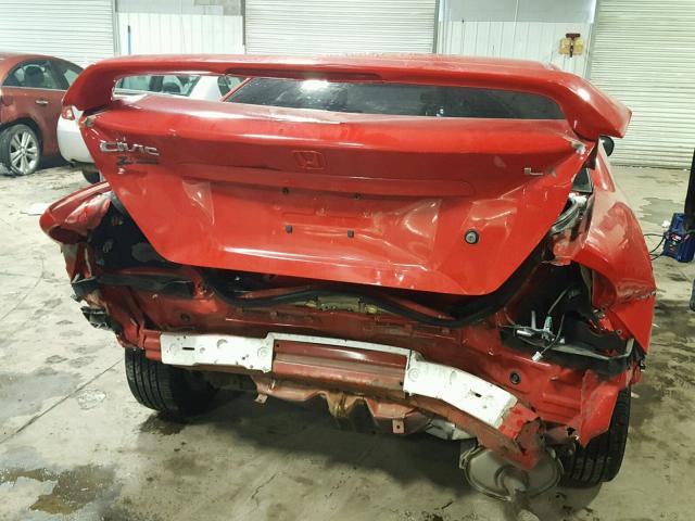 1HGEM22505L074248 - 2005 HONDA CIVIC LX RED photo 9