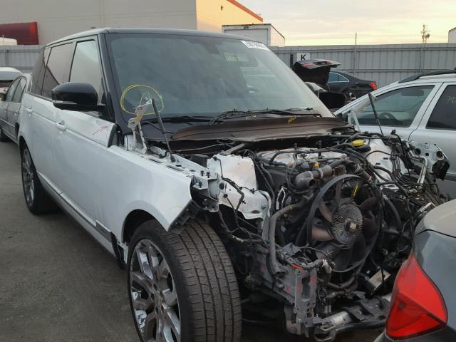 SALGS3TF1FA197265 - 2015 LAND ROVER RANGE ROVE WHITE photo 1