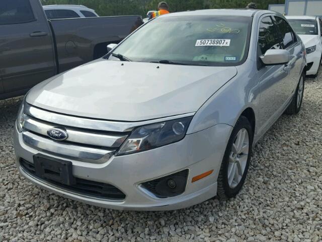 3FAHP0JG0AR288331 - 2010 FORD FUSION SEL SILVER photo 2