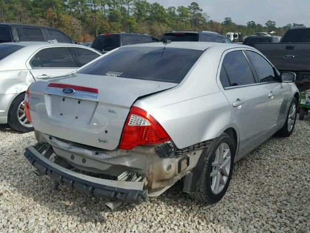 3FAHP0JG0AR288331 - 2010 FORD FUSION SEL SILVER photo 4