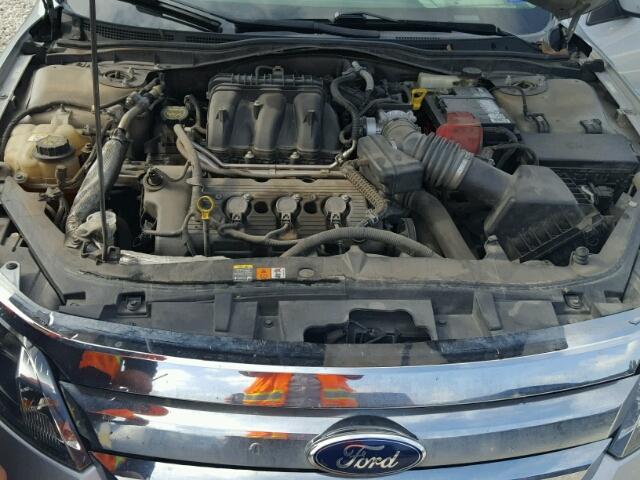 3FAHP0JG0AR288331 - 2010 FORD FUSION SEL SILVER photo 7