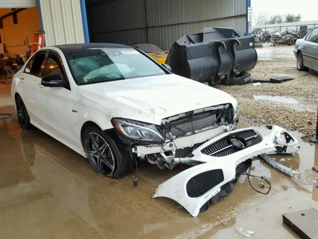 55SWF6EB2HU220709 - 2017 MERCEDES-BENZ C 43 4MATI WHITE photo 1