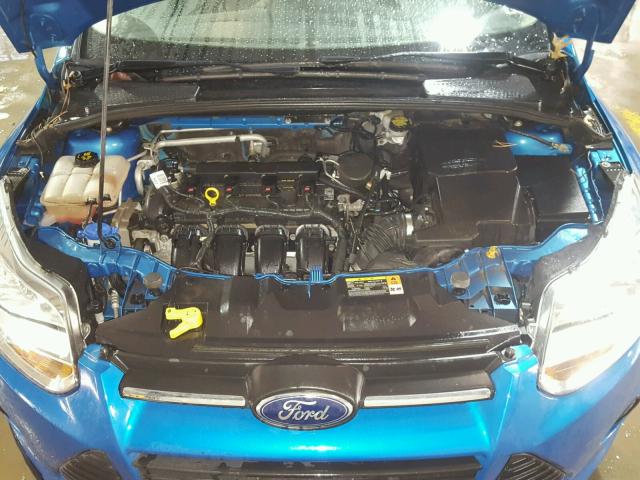 1FADP3F29EL227982 - 2014 FORD FOCUS SE BLUE photo 7