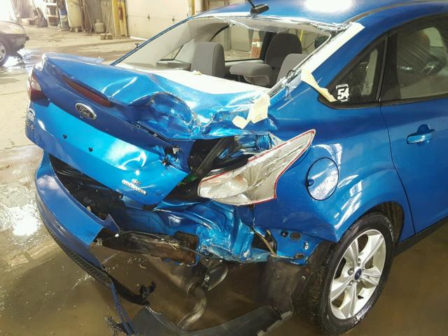 1FADP3F29EL227982 - 2014 FORD FOCUS SE BLUE photo 9