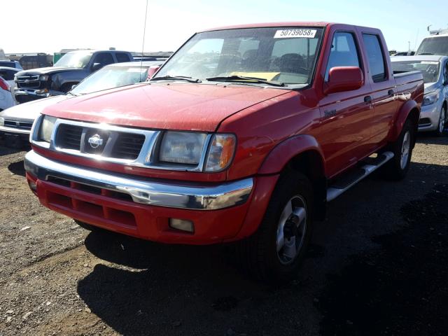 1N6ED27Y5YC304708 - 2000 NISSAN FRONTIER C RED photo 2