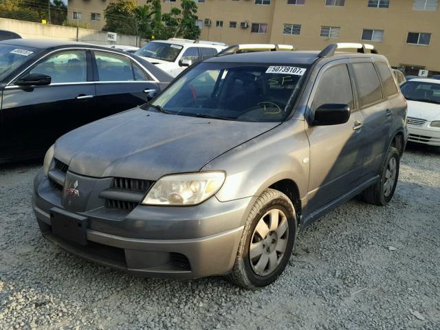 JA4LZ31F25U035544 - 2005 MITSUBISHI OUTLANDER GRAY photo 2