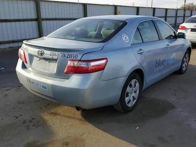 4T1BE46K97U613839 - 2007 TOYOTA CAMRY NEW BLUE photo 4