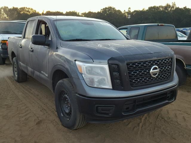 1N6AA1EK9HN513647 - 2017 NISSAN TITAN S GRAY photo 1