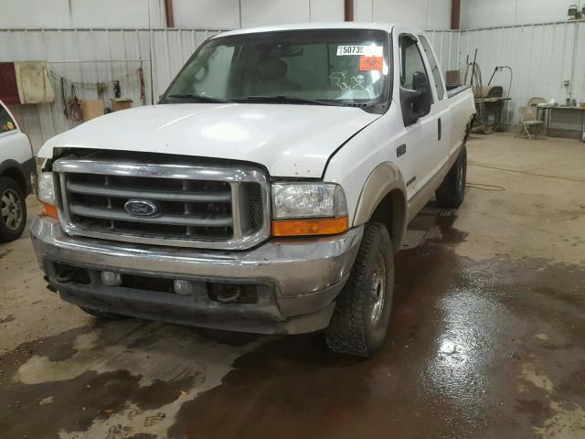 1FTNX21F11EC88373 - 2001 FORD F250 SUPER WHITE photo 2