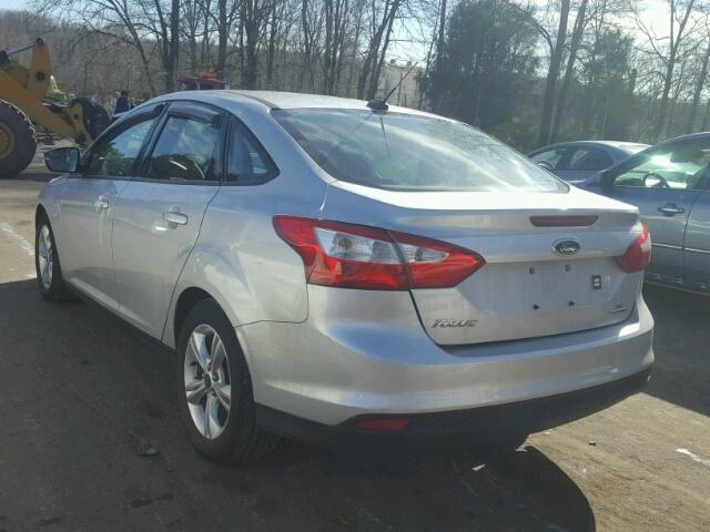 1FADP3F20EL222637 - 2014 FORD FOCUS SE SILVER photo 3