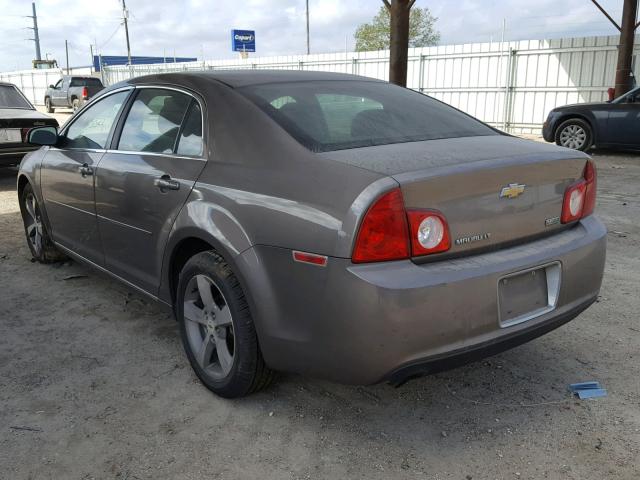 1G1ZC5EU8BF132942 - 2011 CHEVROLET MALIBU 1LT BROWN photo 3