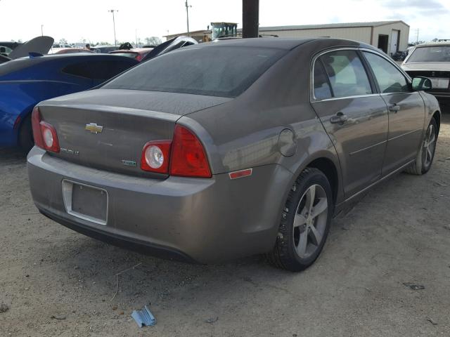 1G1ZC5EU8BF132942 - 2011 CHEVROLET MALIBU 1LT BROWN photo 4