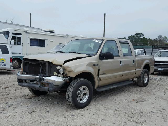 1FTNW21FX1EA76378 - 2001 FORD F250 SUPER GOLD photo 2