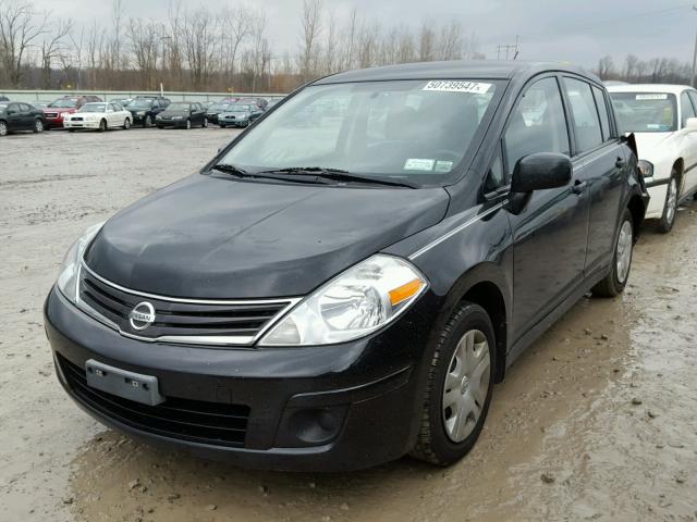 3N1BC1CP6BL490287 - 2011 NISSAN VERSA S BLACK photo 2