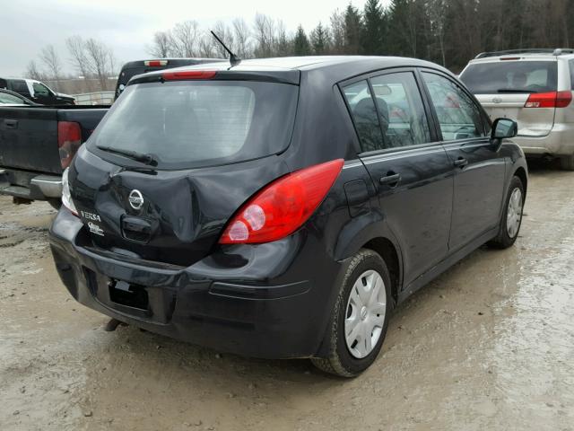 3N1BC1CP6BL490287 - 2011 NISSAN VERSA S BLACK photo 4