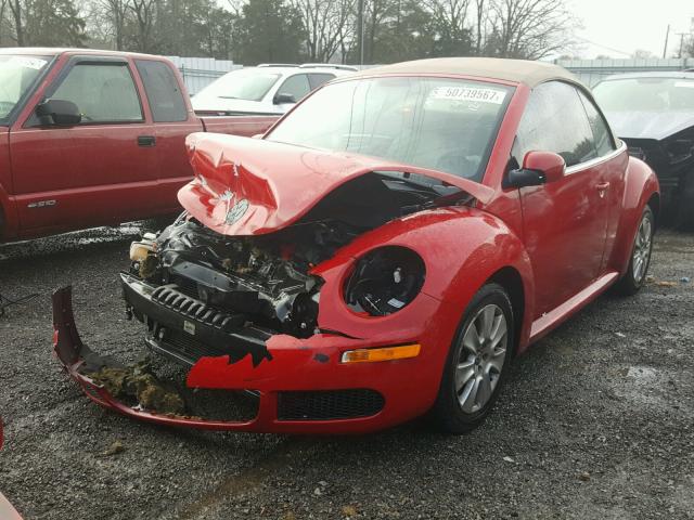 3VWPF31Y58M404355 - 2008 VOLKSWAGEN NEW BEETLE 红色 照片 2