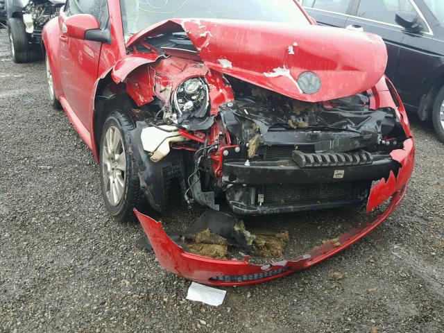 3VWPF31Y58M404355 - 2008 VOLKSWAGEN NEW BEETLE 红色 照片 9